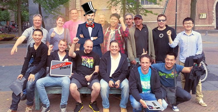 Teamuitje stadsspel Monopoly Haarlem
